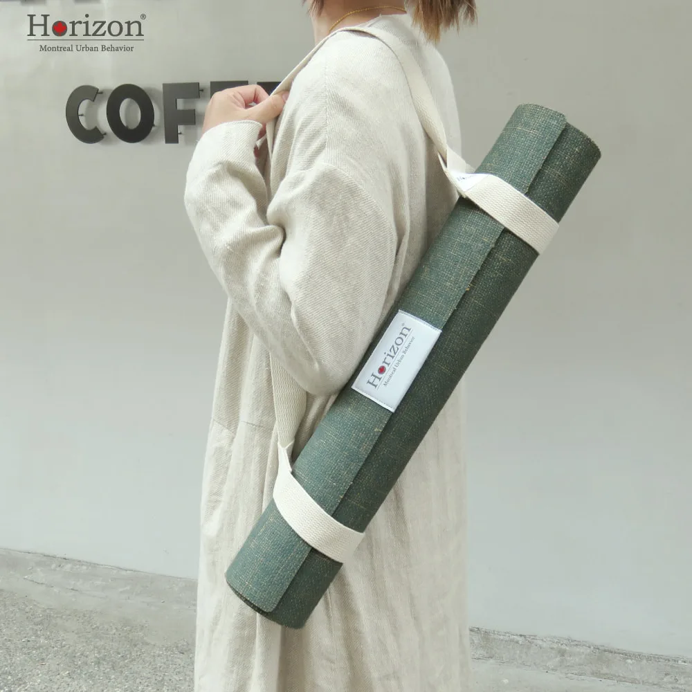 Horizon yoga mat carried over the shoulder
